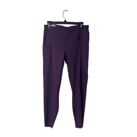 Members Mark Agate Purple Active Pocket Legging L 78% Nylon 22% Spandex Women - Picture 1 of 4